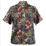 Clan Malcolm Weathered Tartan Hawaiian Aloha Shirt WT1211