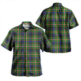 Clan Reid Green Tartan Hawaiian Aloha Shirt W472