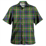 Clan Reid Green Tartan Hawaiian Aloha Shirt W472