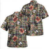 Clan Reid (Mill City) Weathered Tartan Hawaiian Aloha Shirt WT1421