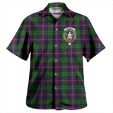 Clan Urquhart Modern Crest Tartan Hawaiian Aloha Shirt WW507