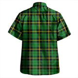 Clan Wallace Hunting - Green Crest Tartan Hawaiian Aloha Shirt WW509