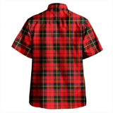 Clan Wallace Hunting - Red Crest Tartan Hawaiian Aloha Shirt WW511