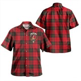 Clan Wallace Weathered Crest Tartan Hawaiian Aloha Shirt WW514