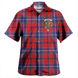 Clan Wishart Dress Crest Tartan Hawaiian Aloha Shirt WW528