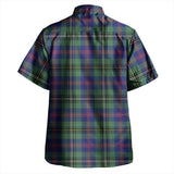 Clan Wood Modern Tartan Hawaiian Aloha Shirt W576