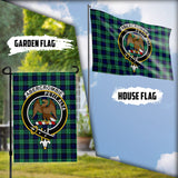 Clan Abercrombie Crest Tartan Flag CF1