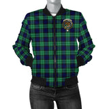 Clan Abercrombie Crest Tartan Bomber Jacket ZJ1