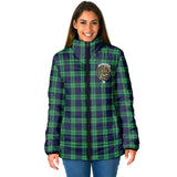 Clan Abercrombie Crest Tartan Padded Jacket RF1