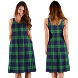 Clan Abercrombie Tartan Sleeveless Midi Womens Dress VS1194