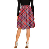 Clan Aberdeen District Tartan Melete Pleated Midi Skirt V1192