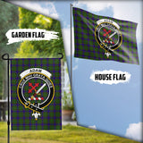 Clan Adam Crest Tartan Flag CF4