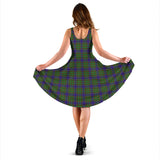 Clan Adam Tartan Sleeveless Midi Womens Dress VS1190