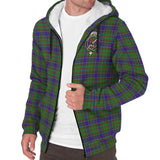 Clan Adam Crest Tartan Sherpa Hoodie CT979