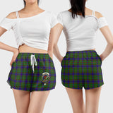 Clan Adam Crest Tartan Womens Shorts NW2170