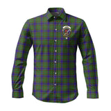 Clan Adam Crest Tartan Long Sleeve Shirt PC978