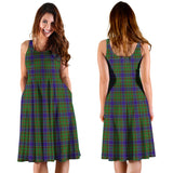 Clan Adam Tartan Sleeveless Midi Womens Dress VS1190