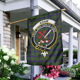 Clan Adam Crest Tartan Flag CF4