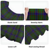 Clan Adam Tartan Off Shoulder Long Dress VL5