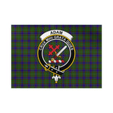 Clan Adam Crest Tartan Flag CF4