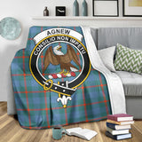 Clan Agnew Ancient Crest Tartan Blanket UC6