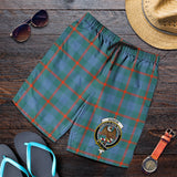 Clan Agnew Ancient Crest Tartan Mens Shorts NS977