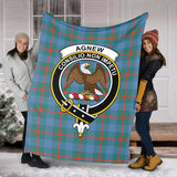 Clan Agnew Ancient Crest Tartan Blanket UC6