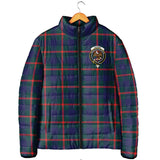 Clan Agnew Modern Crest Tartan Padded Jacket RF6