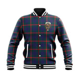 Clan Agnew Modern Crest Tartan Baseball Jacket JM976