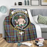 Clan Aikenhead Crest Tartan Blanket UC8