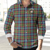 Clan Aikenhead Crest Tartan Long Sleeve Shirt PC975