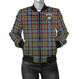 Clan Aikenhead Crest Tartan Bomber Jacket ZJ7