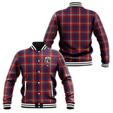 Clan Ainslie Crest Tartan Baseball Jacket JM974