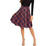 Clan Ainslie Tartan Melete Pleated Midi Skirt V1185