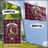 Clan Ainslie Crest Tartan Flag CF8