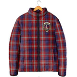 Clan Ainslie Crest Tartan Padded Jacket RF8