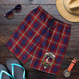 Clan Ainslie Crest Tartan Mens Shorts NS974