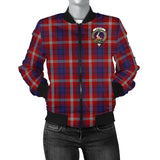 Clan Ainslie Crest Tartan Bomber Jacket ZJ8