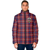 Clan Ainslie Crest Tartan Padded Jacket RF8