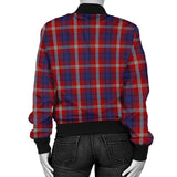 Clan Ainslie Crest Tartan Bomber Jacket ZJ8