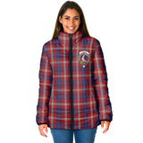 Clan Ainslie Crest Tartan Padded Jacket RF8