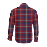 Clan Ainslie Crest Tartan Long Sleeve Shirt PC974