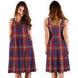 Clan Ainslie Tartan Sleeveless Midi Womens Dress VS1186