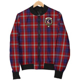 Clan Ainslie Crest Tartan Bomber Jacket ZJ8