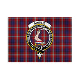 Clan Ainslie Crest Tartan Flag CF8