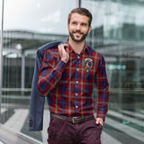 Clan Ainslie Crest Tartan Long Sleeve Shirt PC974