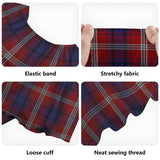 Clan Ainslie Tartan Off Shoulder Long Dress VL9