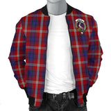 Clan Ainslie Crest Tartan Bomber Jacket ZJ8