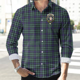 Clan Allardice Crest Tartan Long Sleeve Shirt PC972