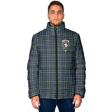 Clan Allardice Crest Tartan Padded Jacket RF10